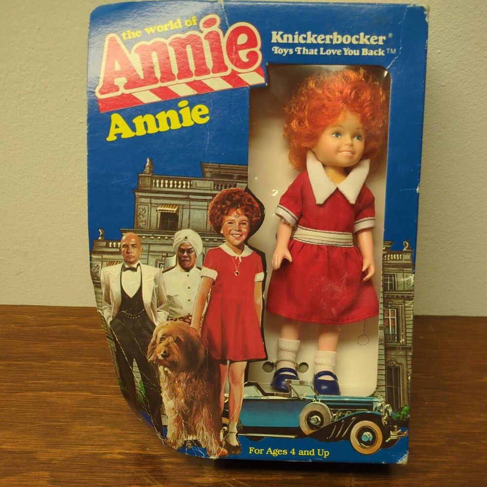 VINTAGE 1982 Little Orphan Annie Doll Knickerbocker The World Of Annie 6" nib